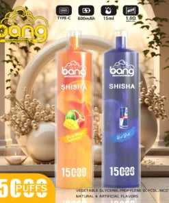 Bang 15000 Puffs Vape 15K Disposable Vape Pen E Cigarette Prefilled 25ml 600mAh Disposable Vape 12 Flavors