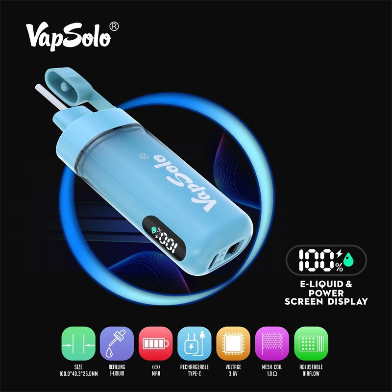 Vapsolo Viking 12000 Puffs - 22mL, 5% Nicotine, 15 Fruit Flavors