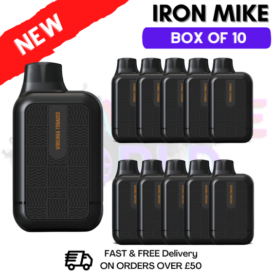 Virginia Tobacco Tyson 600puff Bar Pack / Box Of 10 Disposable