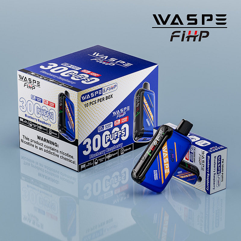 Waspe FIHP 30K Puffs Disposable Vape – LED Display, Adjustable Airflow, Dual Mesh Coils