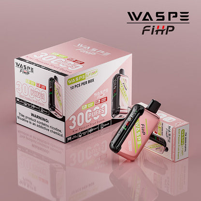 Waspe FIHP 30K Puffs Disposable Vape – LED Display, Adjustable Airflow, Dual Mesh Coils