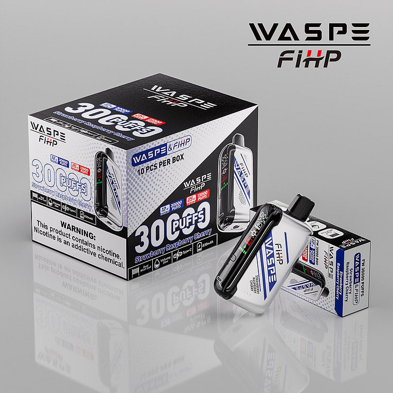 Waspe FIHP 30K Puffs Disposable Vape – LED Display, Adjustable Airflow, Dual Mesh Coils