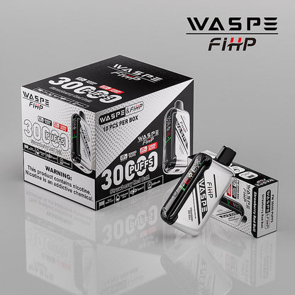 Waspe FIHP 30K Puffs Disposable Vape – LED Display, Adjustable Airflow, Dual Mesh Coils