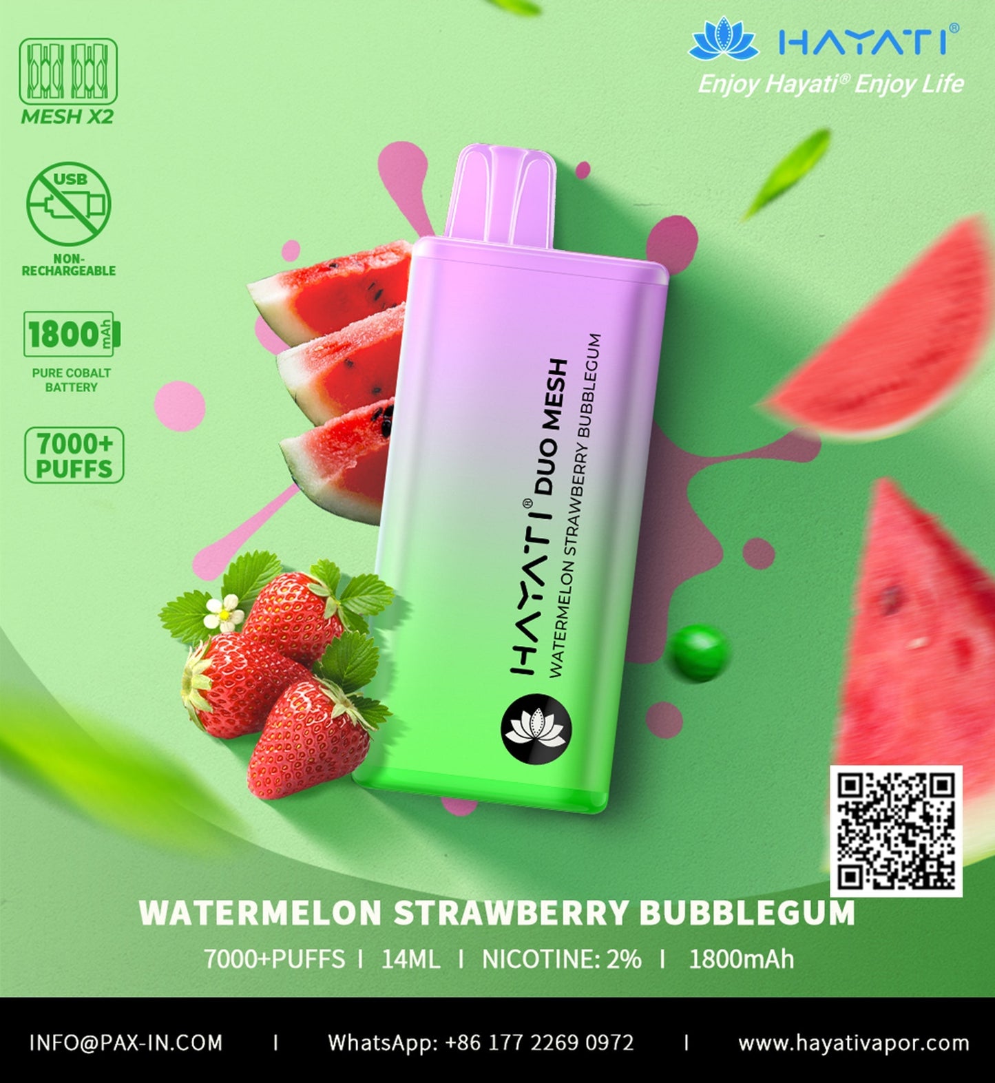 Hayati Duo Mesh 7000 Puffs Disposable Vape