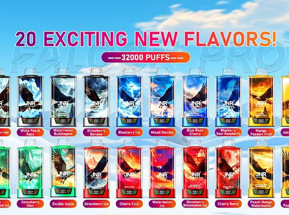 JNR Falcon Pro 28k Puffs Disposable Vape (Box of 10)950mAh 30ml  20 Flavors