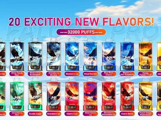 JNR Falcon Pro 28k Puffs Disposable Vape-950mAh Battery, 30ml E-liquid, Multiple Nicotine 12 Flavors