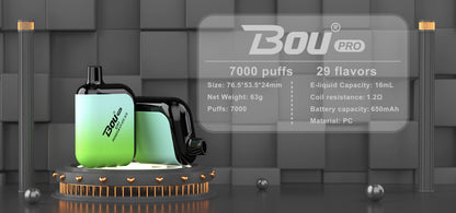 BOU PRO 7000 Puffs Disposable Vape Wholesale