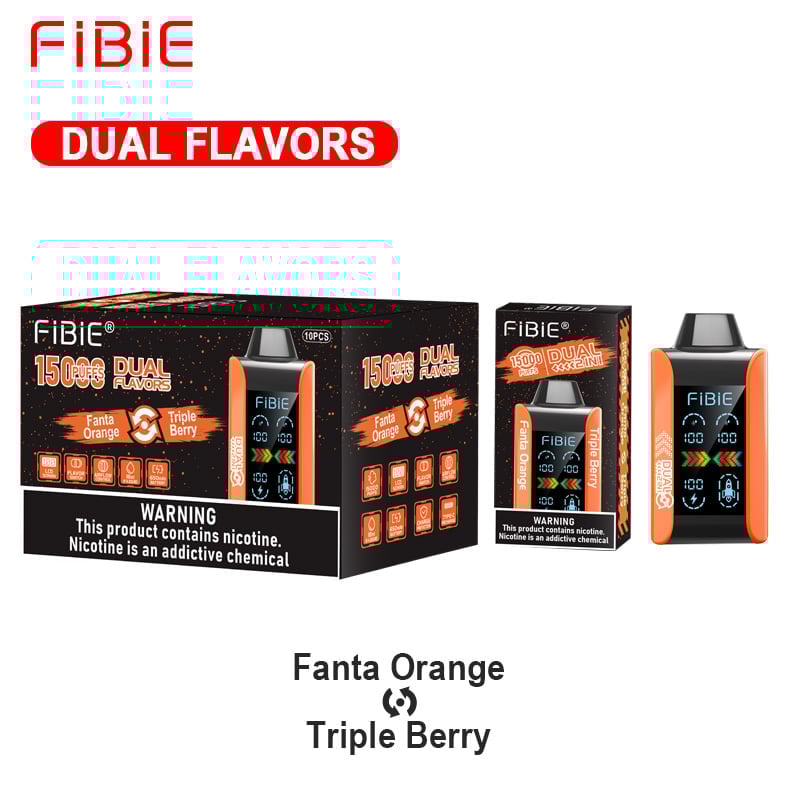 FIBIE 15000 Dual Flavors Disposable Vapor Wands  (💘 In stock in Australia!