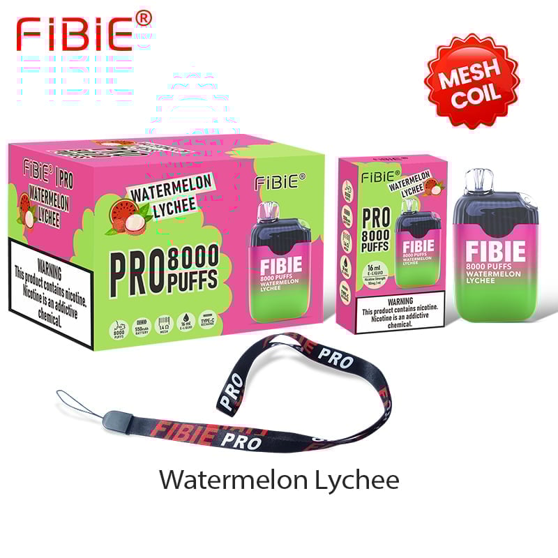 FIBIE  8000 Puffs Disposable Vapor Wands (15 Flavors Collection)