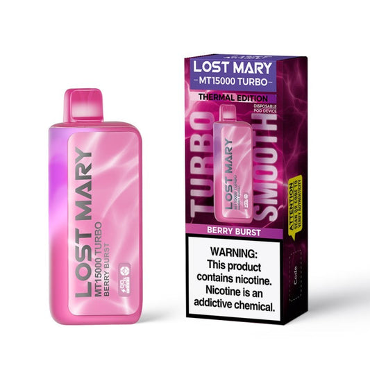 Disposable Vape 15000 Puffs - Lost Mary MT15000 Turbo (5% Nic) | Dual Mesh Coil