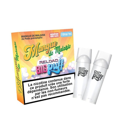 BIG PUFF Reload - Pack de 2 Cartouches 2 ml 600 Puffs