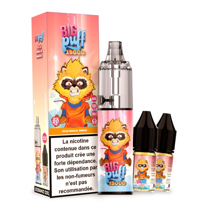 BIG PUFF Tornado 15000 - Pack Pod Jetable 15000 Puffs