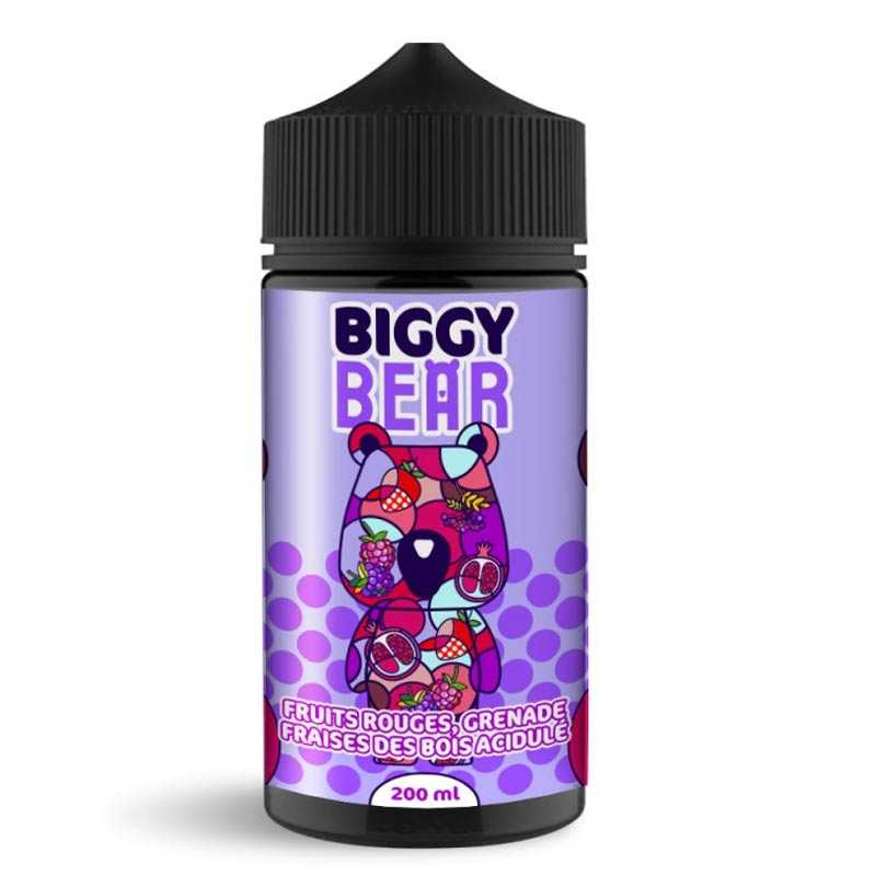BIGGY BEAR Fruits Rouges & Grenade & Fraise des Bois - E-liquide 200ml