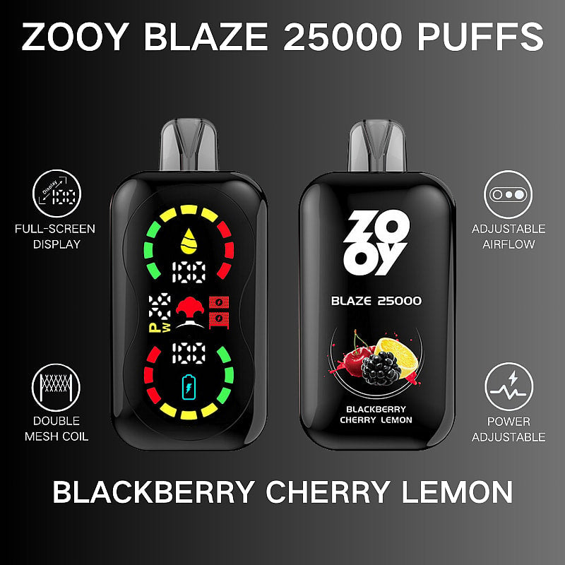 ZOOY BlAZE 25000 25K Puffs Airflow&Power Ajustable Disposable Vape