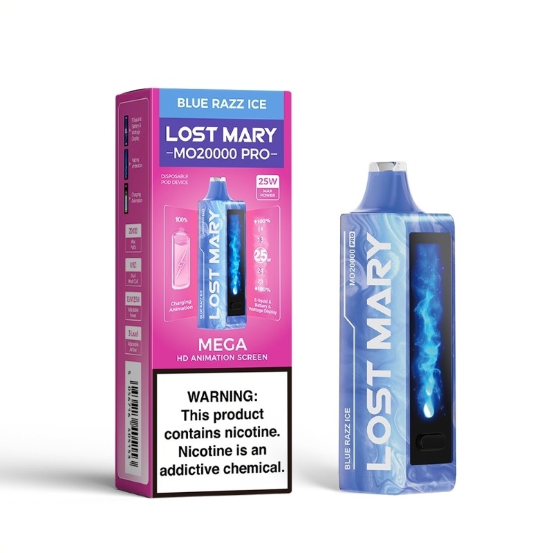 Disposable Vape 20000 Puffs - Lost Mary MO20000 Pro (5% Nic) | Dual Mesh Coil