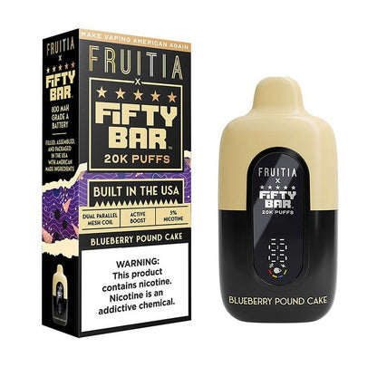 Fruitia X Fifty Bar 20K Disposable Vape 18ml 5%
