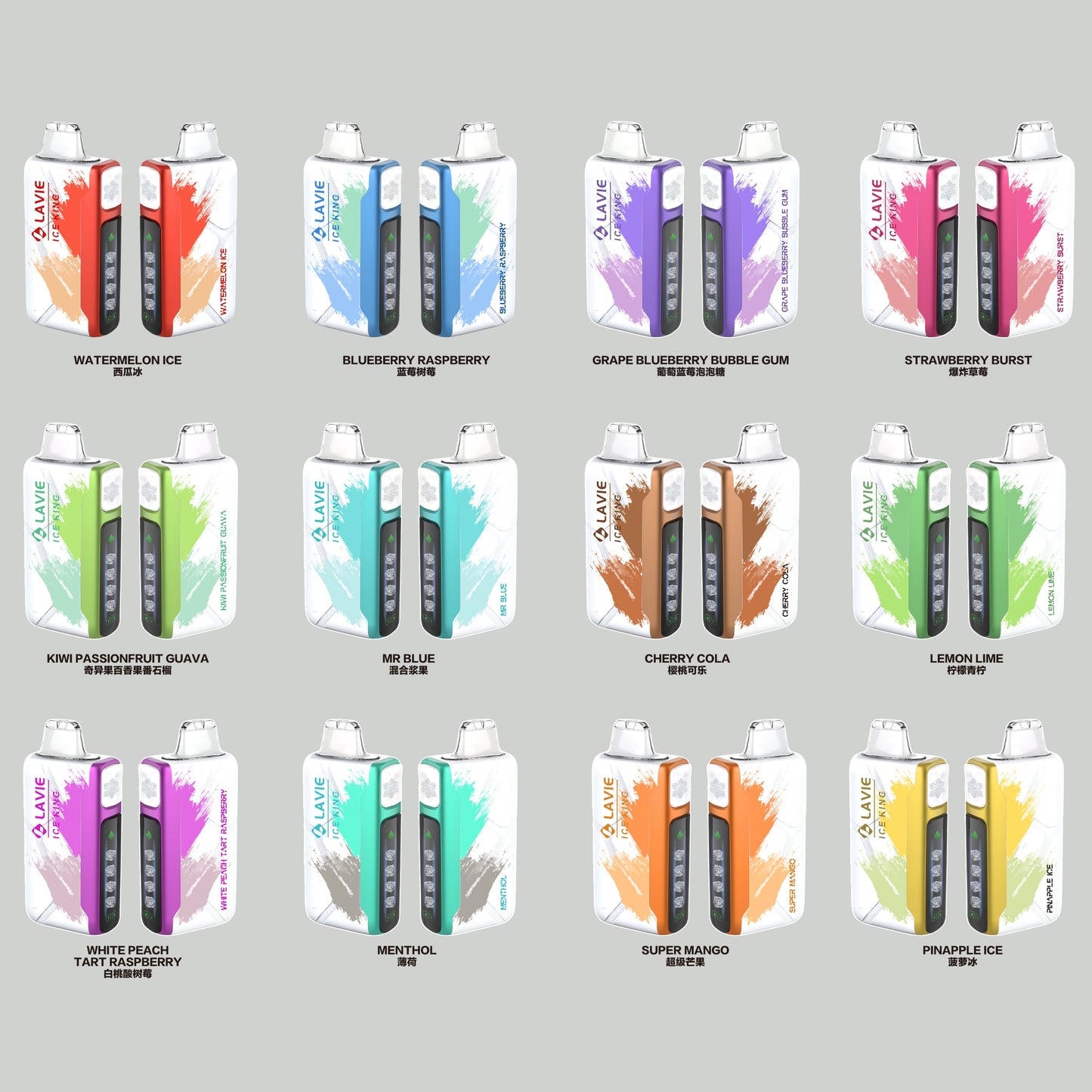 LAVIE ICE KING 50000 Puffs 5-Level Coolness and Power Adjustment Disposable Vape Wholesale