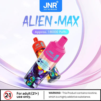JNR Alien Max 18000 Puffs Disposable Vape (Box of 10) 21 FLAVORS