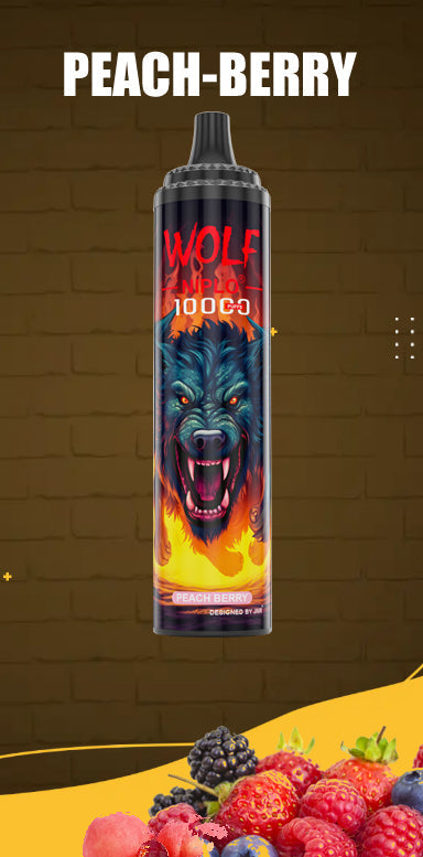 JNR Wolf Niplo  5% Disposable 10000 (Box of 10) 19 Flavors