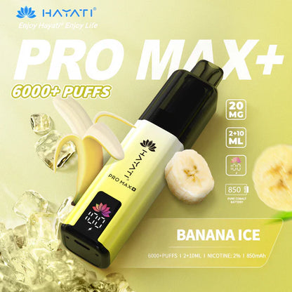 Hayati Pro Max+ 6000 Puffs Disposable Vape