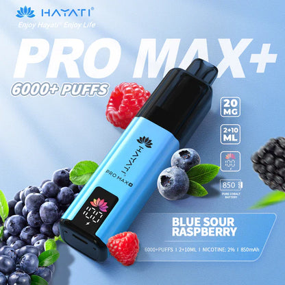 Hayati Pro Max+ 6000 Puffs Disposable Vape (Box of 10)