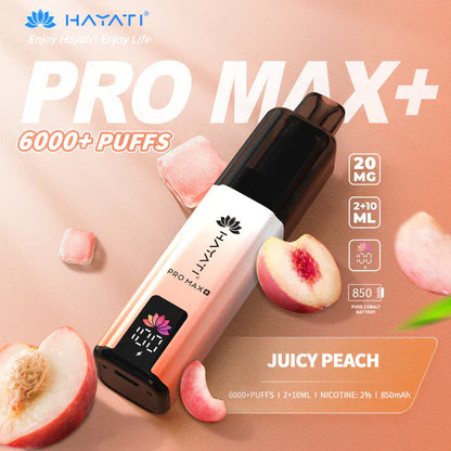Hayati Pro Max+ 6000 Puffs Disposable Vape (Box of 10)