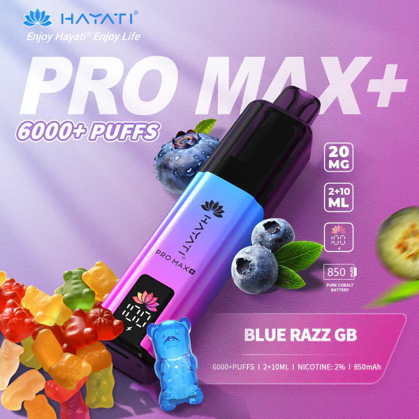 Hayati Pro Max+ 6000 Puffs Disposable Vape (Box of 10)