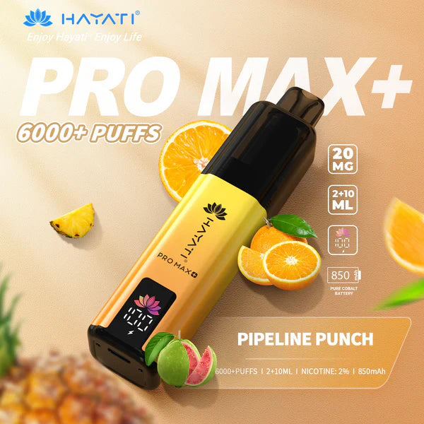 Hayati Pro Max+ 6000 Puffs Disposable Vape