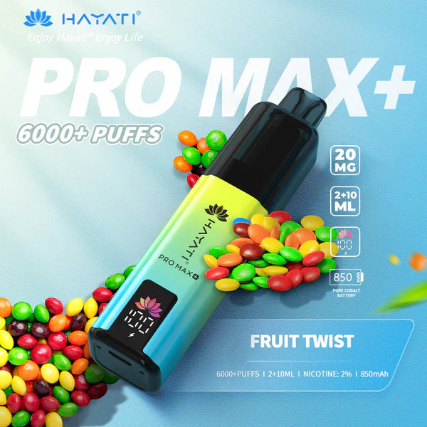 Hayati Pro Max+ 6000 Puffs Disposable Vape (Box of 10)
