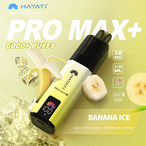 Hayati Pro Max+ 6000 Puffs Disposable Vape (Box of 10)