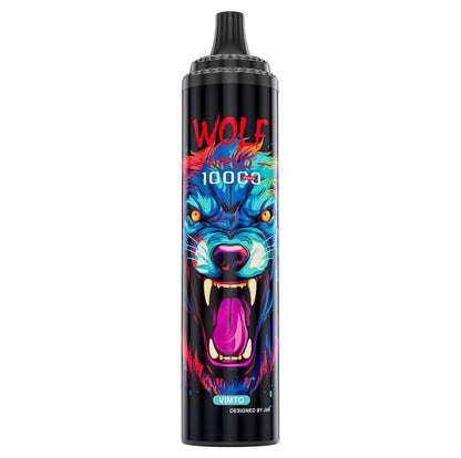 JNR Wolf Niplo  5% Disposable 10000 (Box of 10) 19 Flavors