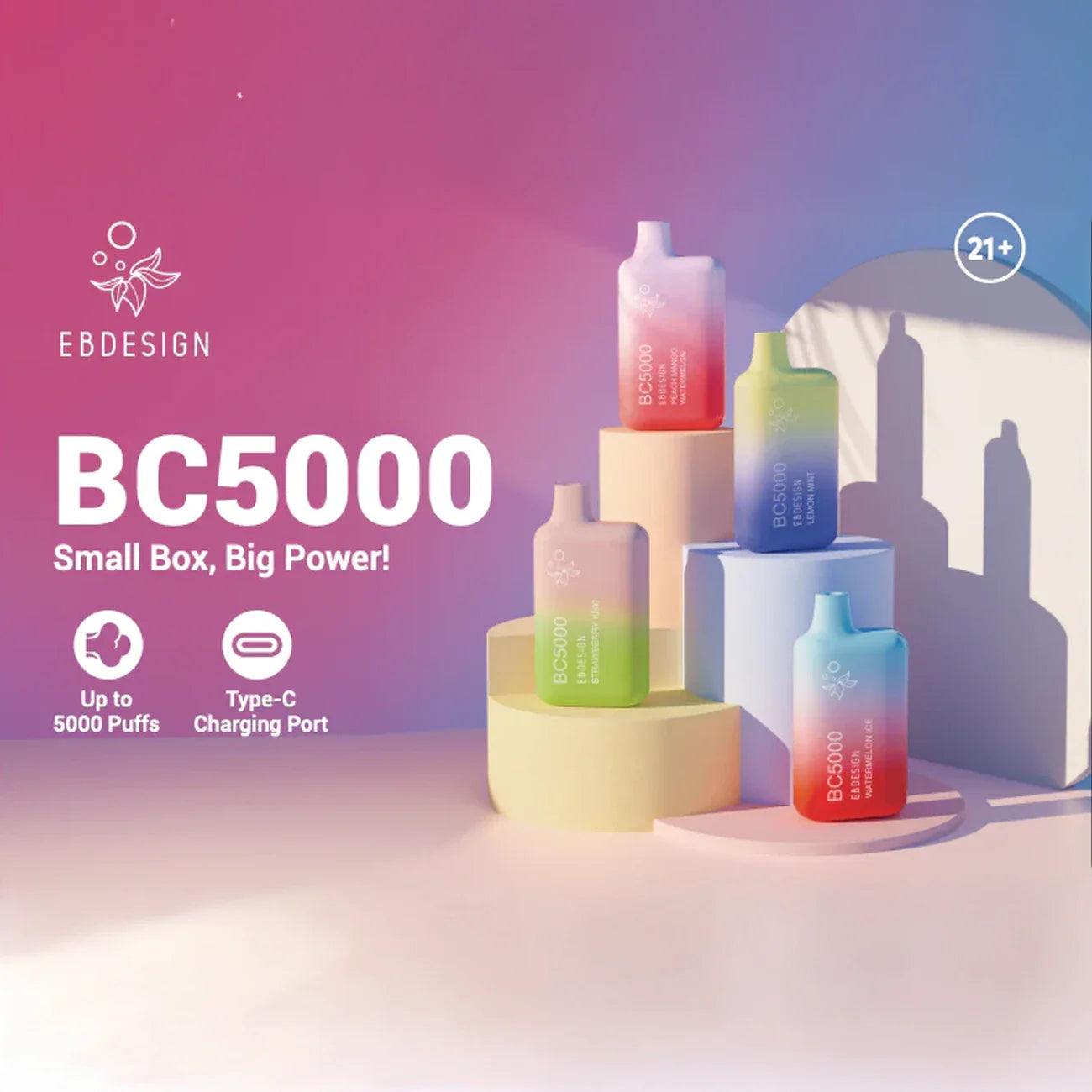 EBCREATE BC5000 Puffs Disposable Vape