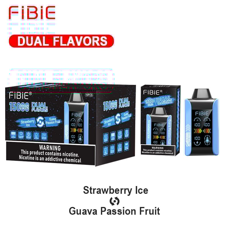 FIBIE 15000 Dual Flavors (Dual flavor switch Over 100,000 positive reviews)