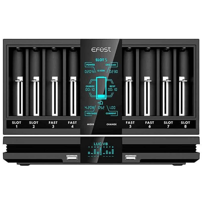 EFEST LUC V8 - Chargeur Accus 8 Slots