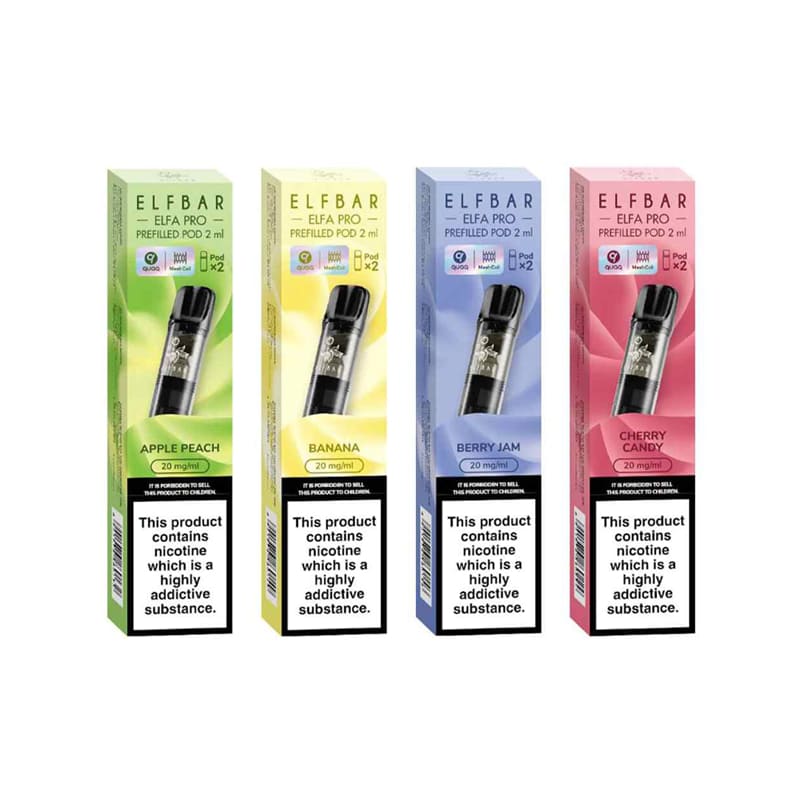 ELFBAR ELFA Pro - Pack de 2 Cartouches 2ml 600 Puffs