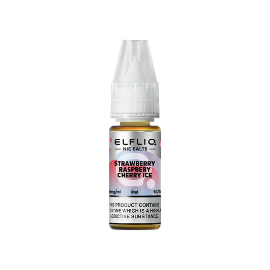 ELFBAR Elfliq Strawberry Raspberry Cherry Ice - Sel de nicotine 10ml