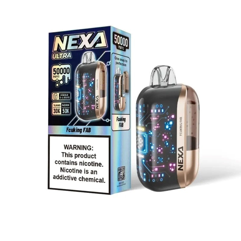 VOOPOO NEXA Ultra 50000 Vape - 20ml E-liquid, 5% Nicotine, 15 Flavors