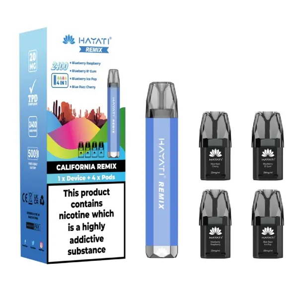 Hayati Remix 4 in 1 2400 Pod Vape Kit