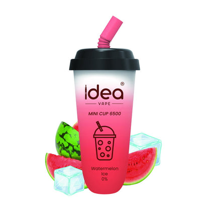 Idea Vape Mini Cup 6500 Puffs Top Brand Disposable Vape Bars Pens  Wholesale,BOX OF 10 PCS Idea Vape Mini Cup 6.5K Kit Nicotine Free-Idea
