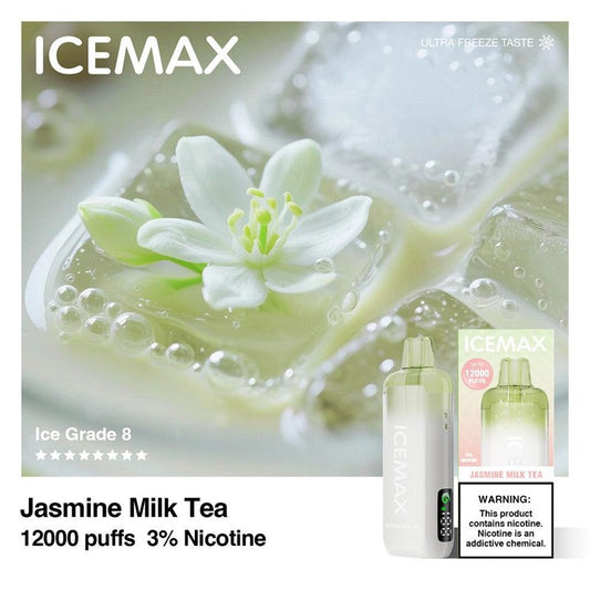 Ice Max 12000 Puffs 12K Disposable Vape 10ml 3%   High in ice and low in sweetness, with consistent quality