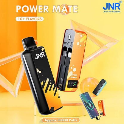 JNR PowerMate 30000 Puffs Disposable Vape In Sales-5500mAh Battery, 19ml E-liquid, Multiple Nicotine 10 Flavors