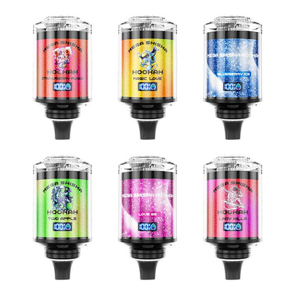 JNR Mega Shisha Hookah 100K Disposable Vape 60ml 2% (Box of 4) 12 Flavors