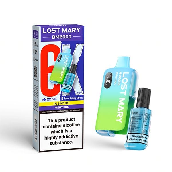 Lost Mary BM6000 Disposable Vape,650mAh 17+ Lost Mary Flavours.