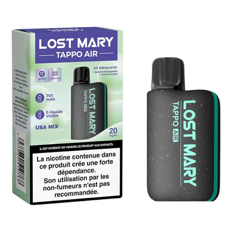 Lost Mary - Kit Pod Découverte Tappo Air 20mg - 2ml Prefilled