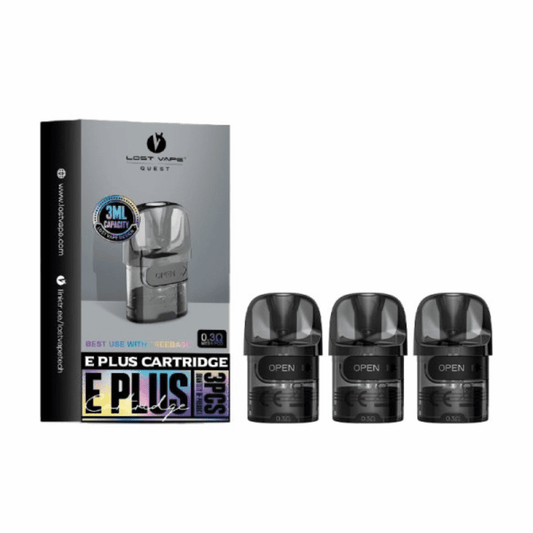 LOST VAPE E-Plus - Pack de 3 Cartouches Pod 3ml