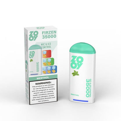 ZOOY FIRZEN 35000 Puffs Nic&Ice Control Disposable Vape 550mAh battery  10 Flavor Options