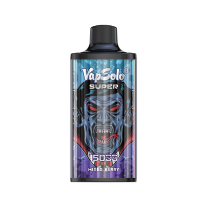VapSolo Super 15K Puffs Disposable Vape | Ajustable Airflow,Mesh Coil,Type-C Port