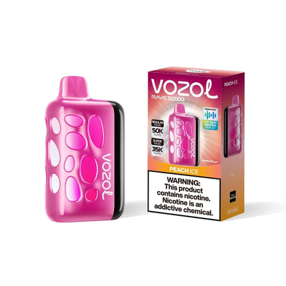 VOZOL Rave  50,000 puffs Disposable Vape Kit 5% Nicotine  1000mAh Battery 7 Flavors