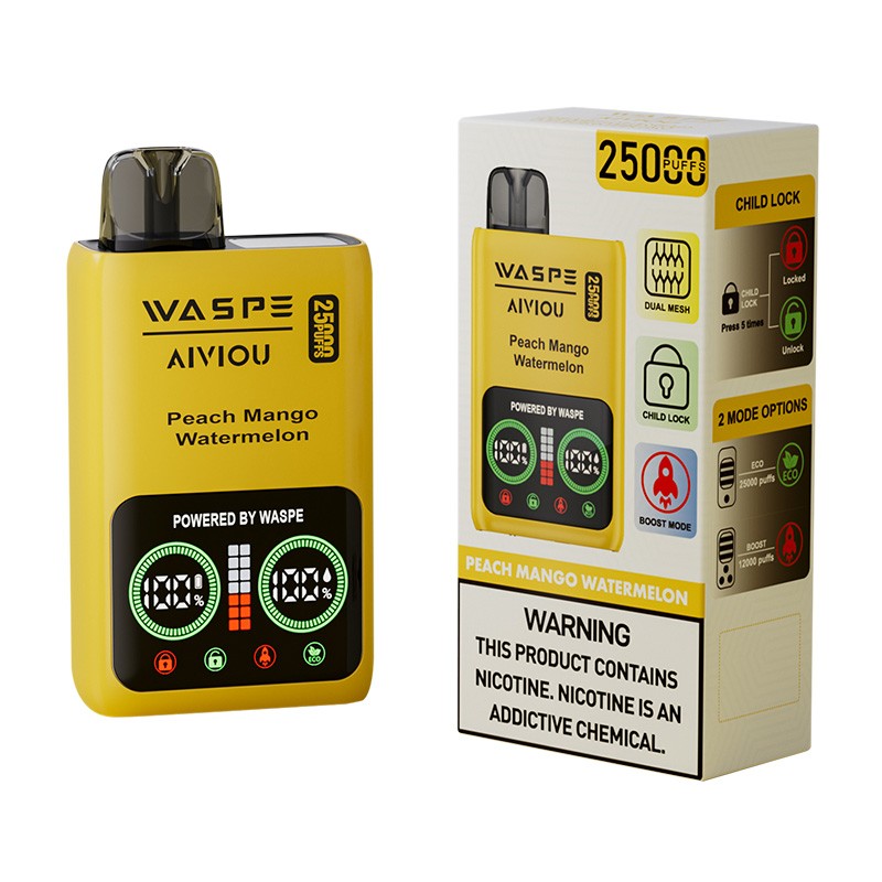 WASPE  Aiviou 25000 Puffs Disposable Vape 25ml 650mah 10 Flavors
