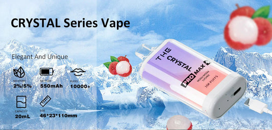 WGA Crystal Pro Max Plus 10000 Puffs Disposable Vape 25ml 550mAh 10 Flavors